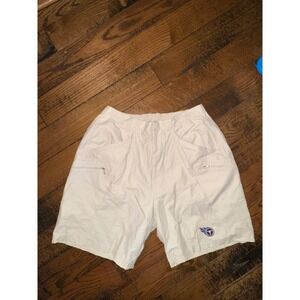 Tennessee Titans NFL Athletic Shorts White‎ Pockets Elastic Waist Men's Medium